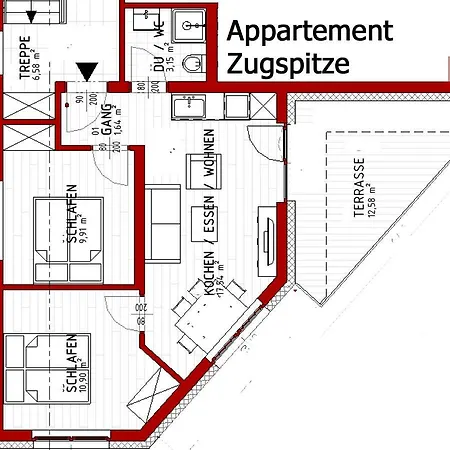 Daire Zugspitzappartements